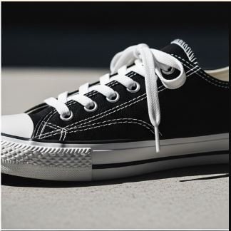 Classic Brown Canvas Shoes with Yellow Write - Image 2