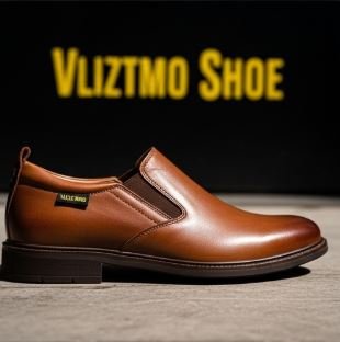 Premium Brown Slip-Ons with Yellow Write - Image 4